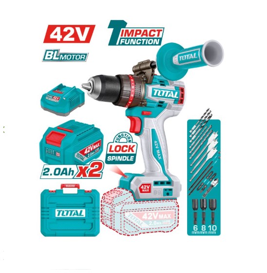 Berbequim com percussão Brushless a bateria 42V 99Nm