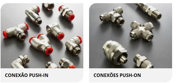 Componentes para fluido e ar comprimido (Inf. nos Detalhes do Produto)