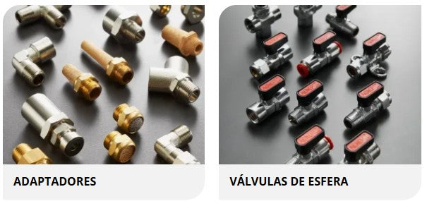 Componentes para fluido e ar comprimido (Inf. nos Detalhes do Produto)