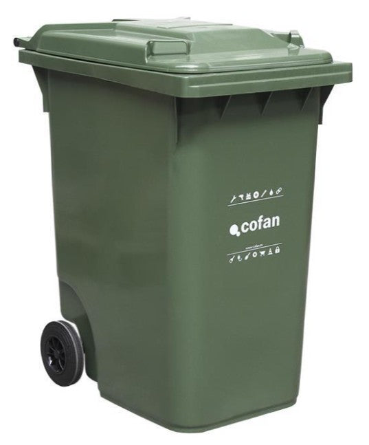 Contentores verdes de 2 rodas - Capacidades: 240 litros