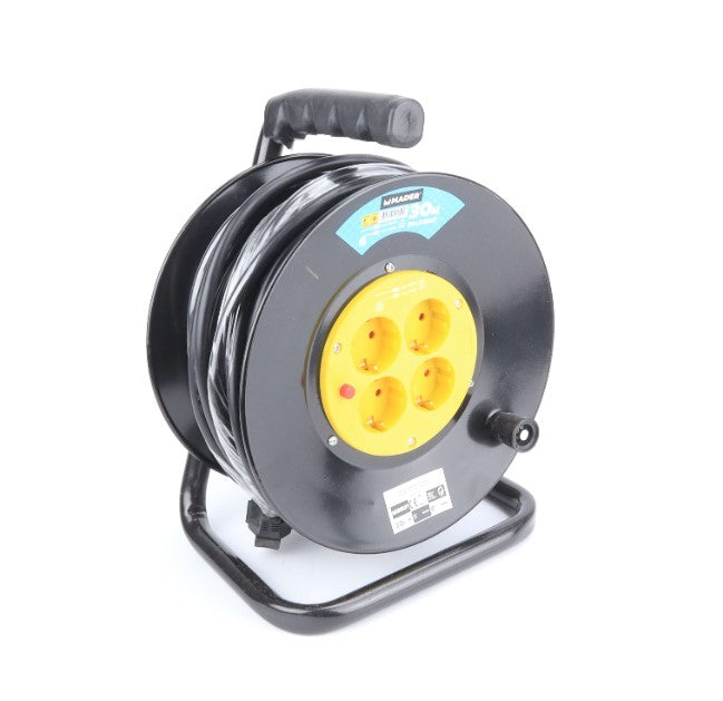 Extensão Elétrica Enrolador Metálico, 3G x 2,5mm²