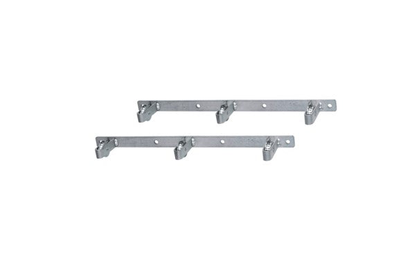 Estendal roupa para parede lateral inox 3 roldanas (par)