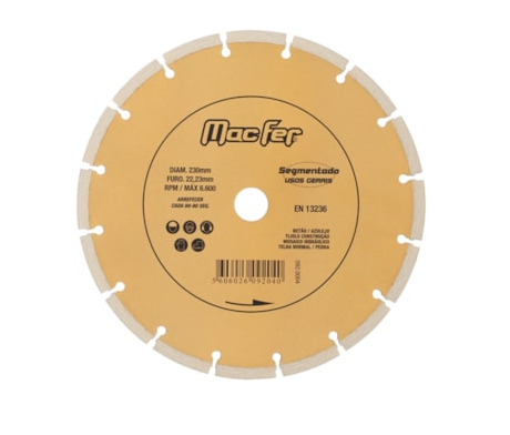 Disco Diamantado Segmentado 230Mm