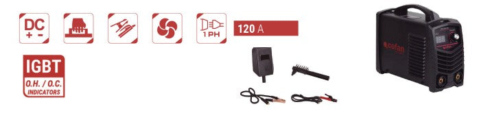 MAQUINA SOLDAR INVERTER MMA 120 A