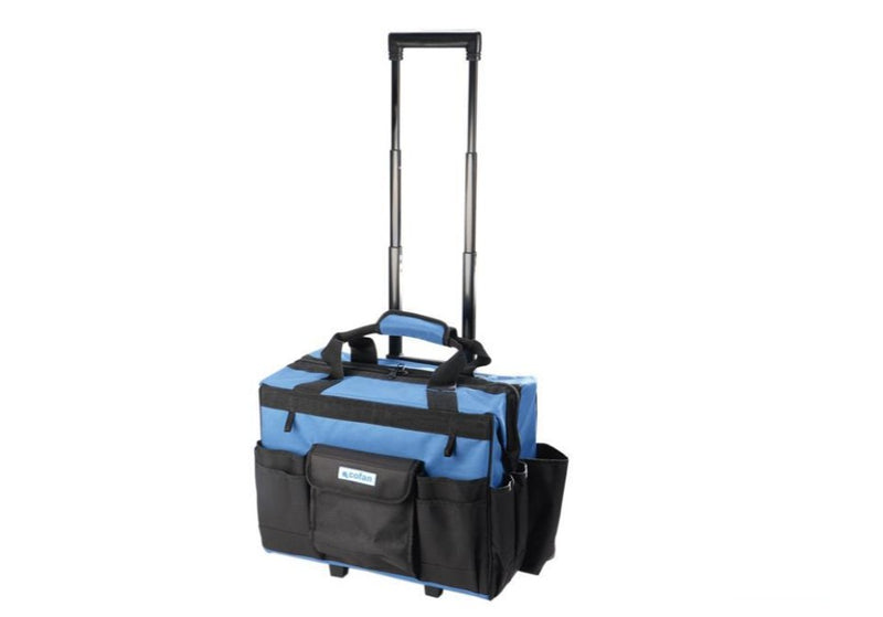 TROLLEY de ferramentas com vários bolsos e rodas resistentes