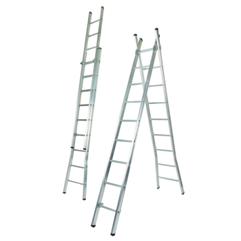 Escada Aluminio Plus Dupla 2,5 + 2,5